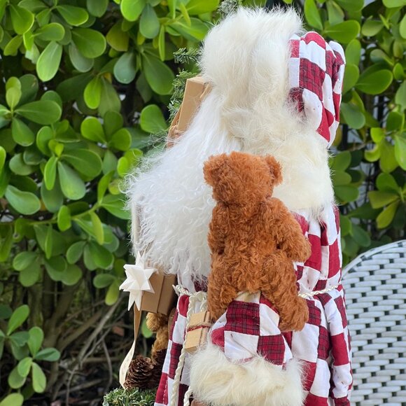 LYNN HANEY "Country Time Memories" Large SANTA #2171 SIGNED 2001 Good List Bear - Picture 11 of 15